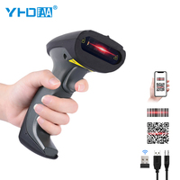 YHD-1200DW lecteur de Code Qr sans fil 1D 2D de haute qualité scanner de codes à barres robuste industriel pour l'inventaire d'entrepôt
