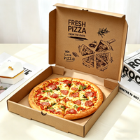 Vente en gros de boîtes à pizza portables haut de gamme, logo personnalisé, boîte à pizza en carton ondulé de 12 pouces