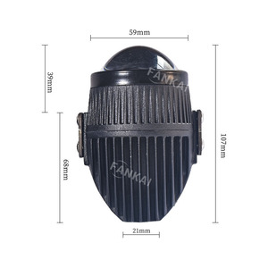 Fankai 2.0 Inch Led Fog <b>Light</b> Lens 59mm Diameter Universal Fitment For Car Retrofit Upgrade Waterproof <b>Driving</b> <b>Light</b> - Product Image 1