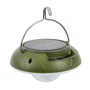 Solar USB Rechargeable <b>Camping</b> <b>Lantern</b> 9 Modes <b>LED</b> Tent Light with Music, Waterproof Portable Hanging Emergency Light - Product Image 1