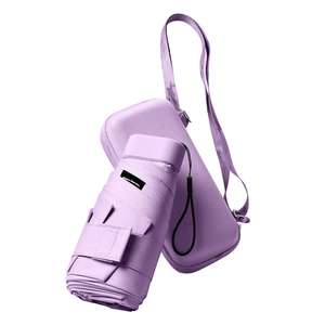 <span class=keywords><strong>Parapluie</strong></span> pliant mini léger de voyage à 6 baleines avec étui à sangle, protection UV portable, mini <span class=keywords><strong>parapluie</strong></span> pour femme - Product Image 1