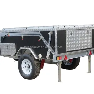 automatically open three room box tent trailer