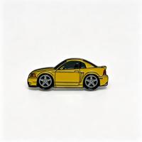 Épinglette en émail personnalisée pour voiture, design Mustang, en métal, à collectionner, badge en émail souple pour souvenir