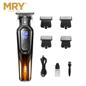 เครื่องตัดผมไร้สาย MRY สำหรับผู้ชาย ใบมีดสแตนเลส หน้าจอ LCD ชาร์จผ่าน USB เหมาะสำหรับร้านเสริมสวย โรงแรม และใช้ในบ้าน - Product Image 1