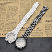 Nouvelle Arrivée Kit de boîtier de montre en céramique brillante étanche 42mm Surface polie résistante à l'usure Montre-bracelet personnalisée pour couple