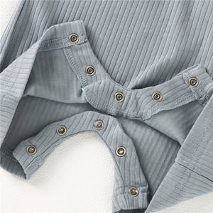 Детские комбинезоны оптом из органического хлопка мягкие летние комбинезоны без рукавов ребристые детские комбинезоны - Product Image 6