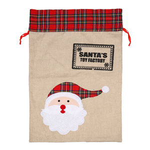 EAGLEGIFTS 2025 Luxury Blank Oz Pet Velvet Eco Grey Present Xmas Gift Bag Canvas Cotton <strong>Hessian</strong> Santa <strong>Christmas</strong> <strong>Sacks</strong> - Product Image 3