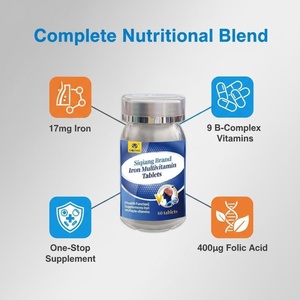 Siqiang Volwassenen Multivitamine Tabletten Immuunsysteem Ondersteuning Anemie Preventie 60 Stuks Vitamine Mineralen Supplement voor Vrouwen Mannen - Product Image 4