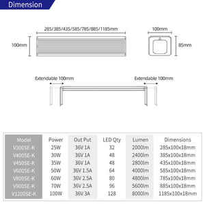 Éclairage d'aquarium, aquascaping, LED WEEK AQUA V600SE WRGB, lampes LED pour aquarium, spectre complet, lumière pour aquarium pour plantes aquatiques - Product Image 6
