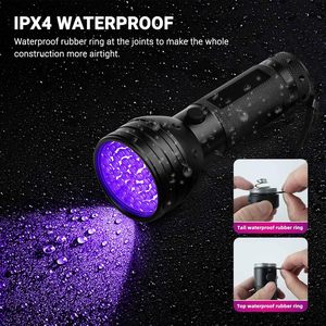 Lampe <span class=keywords><strong>de</strong></span> poche UV lumière noire, 51 LED 395 nM détecteur <span class=keywords><strong>de</strong></span> lumière noire ultraviolette <span class=keywords><strong>pour</strong></span> urine <span class=keywords><strong>de</strong></span> chien, taches d'animaux et punaises <span class=keywords><strong>de</strong></span> <span class=keywords><strong>lit</strong></span> - Product Image 3