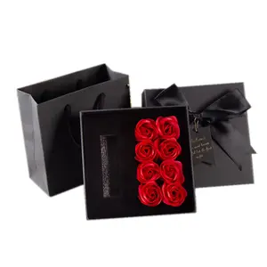 8花石鹸ローズパッキング口紅ギフトボックスクリエイティブ小さなギフト卸売バレンタインデーギフト包装