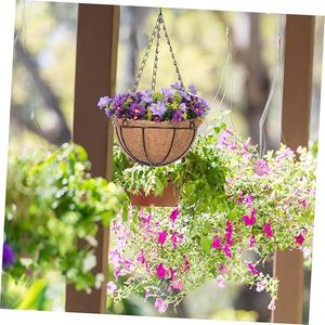 ตะกร้าดอกไม้ประดิษฐ์ OH ARTS ดอกเดซี่ผ้าไหม ทนรังสียูวี สำหรับตกแต่งสวนในร่มและกลางแจ้ง ลานบ้าน คริสต์มาส วันรับปริญญา วันฮาโลวีน - Product Image 5