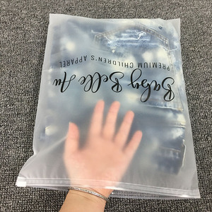 Custom logo <strong>Personalised</strong> <strong>PE</strong> Clothes Zip Lock Poly <strong>Bags</strong> Zipper clear Plastic Packaging <strong>Bag</strong> - Product Image 1