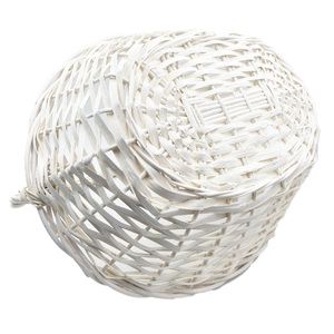 Cestas de Mimbre Blancas de 47x38x39 cm y 54x47x44 cm, Tejidas con Asa para Almacenamiento o Exhibición - Product Image 4
