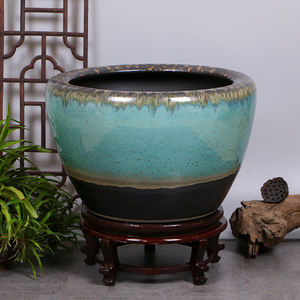 Jingdezhen Pot de fleur en céramique et bol de nénuphar <span class=keywords><strong>Bassin</strong></span> de <span class=keywords><strong>lotus</strong></span> Pot de jardin pour poisson rouge pour paysage aquatique scènes de vent et d'eau - Product Image 5