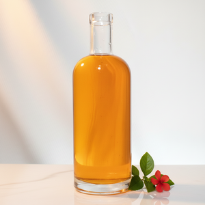 Bouteille en verre givré vide à prix abordable pour spiritueux (gin, <span class=keywords><strong>rhum</strong></span>, tequila, vodka 700ml, whisky, brandy 750ml) avec bouchon en liège - Product Image 2