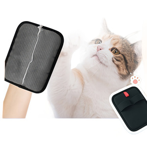 Gants anti-statiques pour animaux de compagnie, en matériau PP, avec peigne carré, pour chats et chiens, en lot de 1 ou 2. - Product Image 3