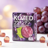 Premium druivensap gummy snoepjes met Manuka honing, 28% sap, 0% vet, Japanse stijl fruitgummy, bulk levering, private label