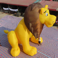 León inflable gigante realista de 20 pies de alto para eventos y promociones inolvidables