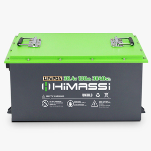 แบตเตอรี่ <span class=keywords><strong>Himax</strong></span> 38.4V 100Ah LiFePO4 พร้อมระบบจัดการแบตเตอรี่อัจฉริยะ 12S BMS, เซลล์ LiFePO4 แบบแท่งปริซึม สำหรับสกู๊ตเตอร์ไฟฟ้า รถบ้าน รถกอล์ฟ - Product Image 2
