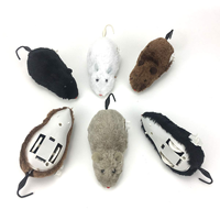 Juguetes Interactivos de Simulación: Ratones de Peluche con Mecanismo de Relojería para Gatos, Juguetes de Rata para Mascotas