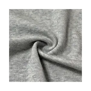 210gsm đôi phải đối mặt với màu 6% Nylon 48% bông 46% Merino len dệt kim Jersey Interlock vải