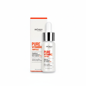 Ampolla de Vitamina C Pura Selapo, Suero Blanqueador, Antiarrugas, Antienvejecimiento, Iluminador, 20 ml, Hidratante Facial, Niacinamida, K-beauty - Product Image 2