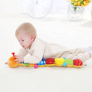 बच्चों के लिए सबसे अच्छा रंगीन लंबी कृमि पी. पी. पी. कपास भरे हुए खिलौने उपहार बेडरूम की सजावट नरम पशु कैटरपिलर खिलौना गुड़िया - Product Image 2