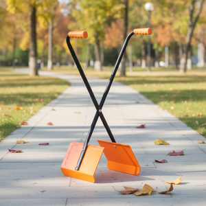 Râteau à feuilles avec manche long pour les feuilles de pelouse et les déchets de jardin Râteau à feuilles Cueilleur supérieur - Product Image 6