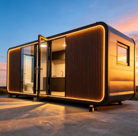 Cabane de glamping écologique de luxe, hôtel préfabriqué en plein air, résistant aux intempéries, pour projet touristique