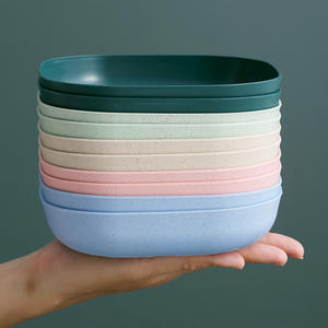 10 pz piatto multifunzione con osso allo spiedo per uso domestico cibo in plastica per feste all'ingrosso quadrato tavolo da pranzo - Product Image 4