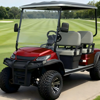 Voiturette de golf électrique 4 places, véhicule de transport pour les golfeurs, idéale pour les terrains de golf, les complexes hôteliers et les hôtels