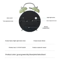 Nouvelle Horloge de Bureau Électronique Numérique Moderne en Métal, Modèle 2026, Cadran 3D Haute Esthétique, Double Alarme Sonore, Cadeau Quartz pour Enfants
