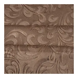 Offre Spéciale Velboa tapisserie d'ameublement 100% tissu de velours gaufré par polyester pour les textiles à la maison