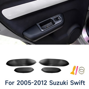 Reposabrazos de cuero para puerta de Suzuki Swift 05-12, panel interior delantero, caja de almacenamiento mejorada, cuero de microfibra auténtico - Product Image 5