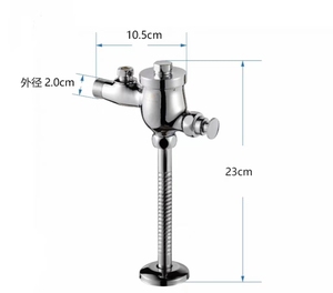 Robinet de chasse d'eau à temporisation en alliage de <span class=keywords><strong>zinc</strong></span> et tout <span class=keywords><strong>cuivre</strong></span>, style minimaliste moderne, avec commande manuelle - Product Image 3