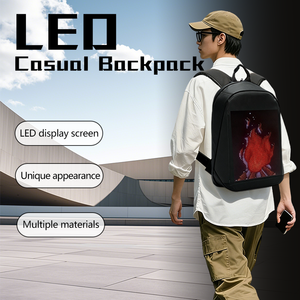 Modern Style LED <b>Backpack</b> APP Programmable 64*64 Pixels Pictures Logo Display Laptop Bag Factory Price Colleagues School Bags - Product Image 6