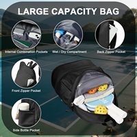 Sac à dos de sport haute capacité résistant à l'eau pour raquettes de squash, racquetball, tennis et padel – Offre spéciale