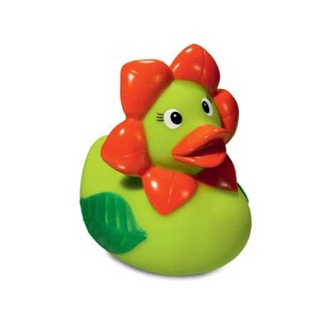 Eco-Friendly PVC Rubber Duck Flower Bath Tub Toys for Babies Custom Logo Squeaky Animal Feature for Bathing Squeaking Fun!