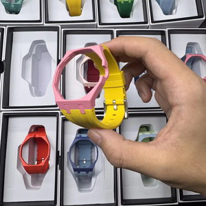 Bracelet de montre en silicone avec boîtier en biocéramique de différentes couleurs pour AP S-Watch <span class=keywords><strong>Royl</strong></span> Pop, kit de modification de montre, accessoires de protection - Product Image 3