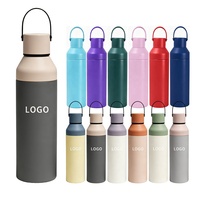 Gobelet à café réutilisable personnalisé en gros, double paroi en acier inoxydable, isotherme sous vide, avec poignée, tasse de voyage