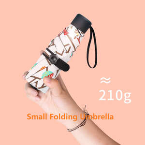 Barato portátil ligero mejor compacto 6K y a prueba <span class=keywords><strong>de</strong></span> viento lluvia bolsillo plegable mini paraguas para niños en edad escolar - Product Image 5