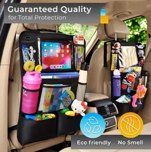 New Foldable Waterproof Car Back Seat Organizer With Touch Screen