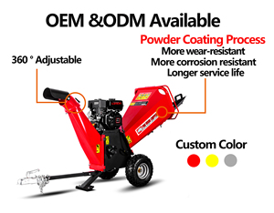 K-maxpower 15HP motor de gasolina <span class=keywords><strong>ATV</strong></span> remolque detrás de 5 pulgadas ramas de granja tambor astilladora de madera para <span class=keywords><strong>alquiler</strong></span>/venta - Product Image 2