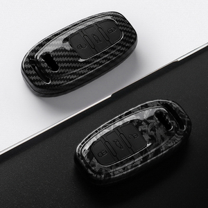Housse de <span class=keywords><strong>clé</strong></span> de voiture en fibre de carbone ABS pour <span class=keywords><strong>Audi</strong></span> A1 <span class=keywords><strong>A3</strong></span> <span class=keywords><strong>8P</strong></span> A4 B9 A5 A6 C7 8S 8W A7A8 03 05 07 4M S4 S5 56 57 S8 RS3 RS6SQ5 TTS TFSI - Product Image 1