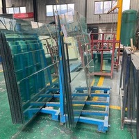 Fabricant chinois de portes en verre trempé transparent de 12 mm d'épaisseur pour bureau, cloison de douche, salle de bain, utilisation extérieure, verre de sécurité CE