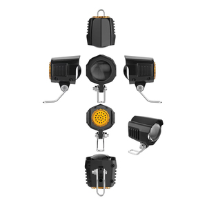 Nouveau vélo électrique 36V 48V, <span class=keywords><strong>lampe</strong></span> de vélo électrique avec klaxon, accessoires étanches de haute qualité, phare - Product Image 5