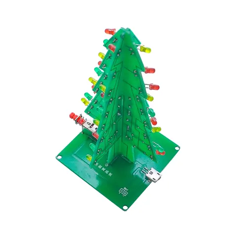 핫 세일 쉬운 DIY Led 크리스마스 트리 키트 크리스마스 선물 장식 플래시 트리