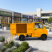 Véhicule de livraison électrique stable 1500W 3000W, autonomie 60-240km, logo personnalisé, couleur, taille de chargement, SKD CKD, mini camionnette électrique