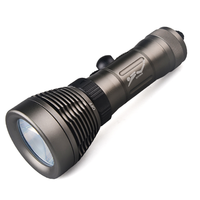 Lampe de plongée ZOom IP68 50m 10W XML T6 LED 300-500lm Zoom réglable 6 modes Aluminium de qualité militaire